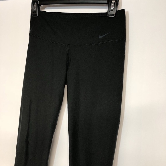 Nike Black Workout Yoga Capri Pants Sz Small ** - Picture 2 of 5